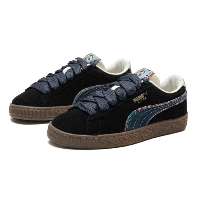 Suede Bz Emb «Negro Azul Marino Mazapán Azul Claro»