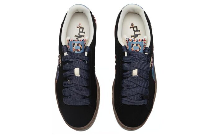 Suede Bz Emb «Negro Azul Marino Mazapán Azul Claro»