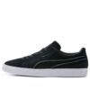 Suede Classic «Costuras expuestas – Negro y blanco»