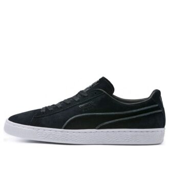 Suede Classic «Costuras expuestas – Negro y blanco»