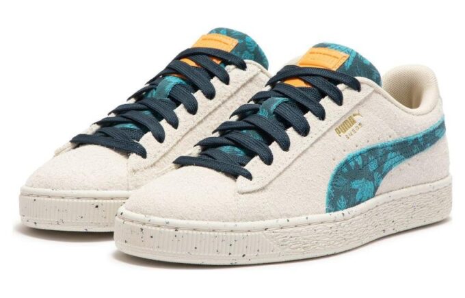 Suede Gentle Jungle «Azul Crema»