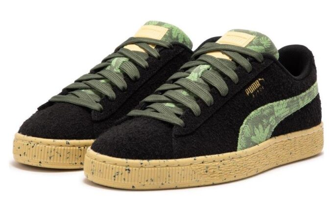 Suede Gentle Jungle «Negro Verde»