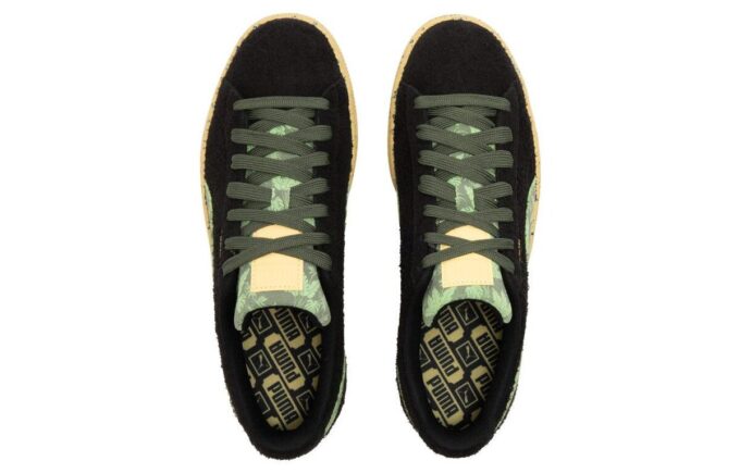 Suede Gentle Jungle «Negro Verde»