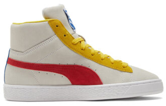 Suede Mid 21 «Blanco Rojo Limón»
