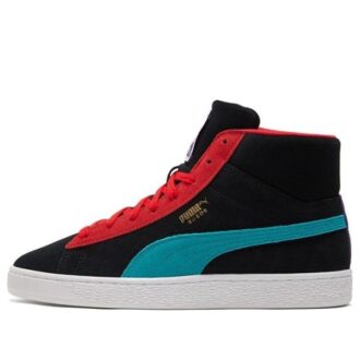 Suede Mid 21 «Negro Viridian Verde Rojo»