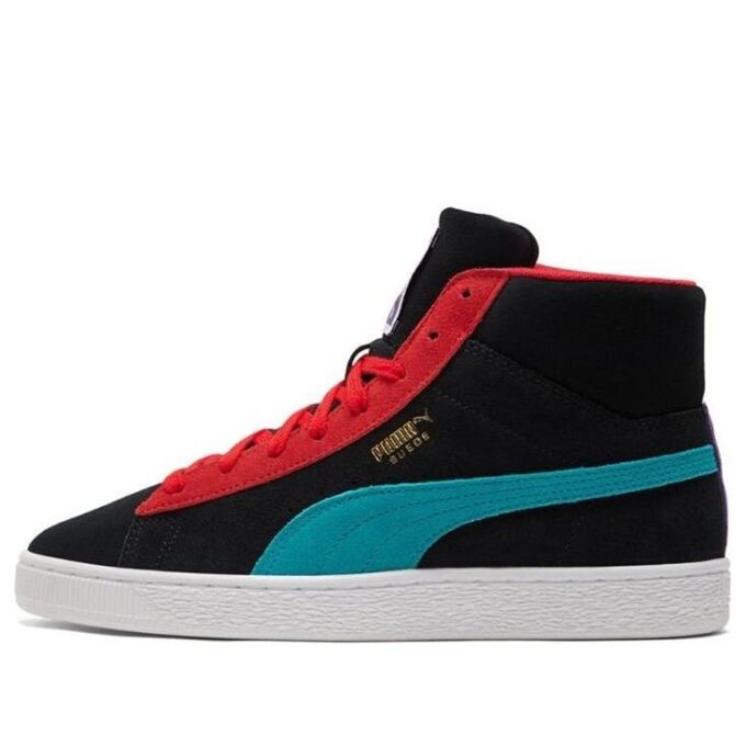 Suede Mid 21 «Negro Viridian Verde Rojo»