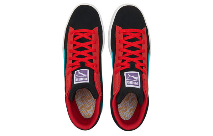 Suede Mid 21 «Negro Viridian Verde Rojo»
