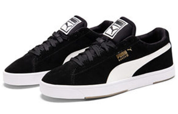 Suede S «Negro Blanco»