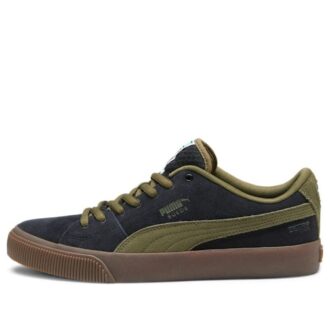 Suede Skate Nitro «Negro Verde Oliva»