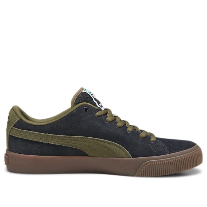 Suede Skate Nitro «Negro Verde Oliva»