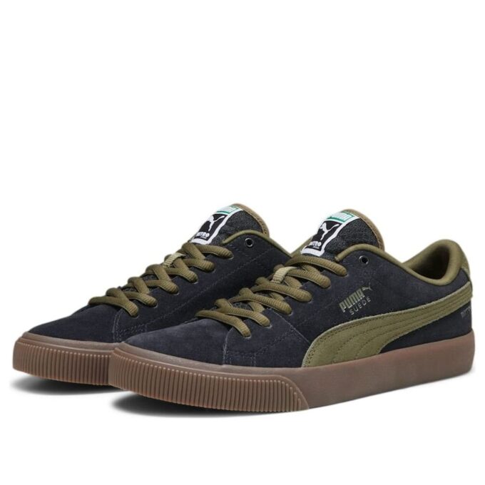 Suede Skate Nitro «Negro Verde Oliva»