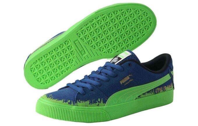 Suede Skate x Hirotton «Azul Verde»