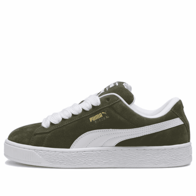Suede XL «Blanco Oliva Oscuro»