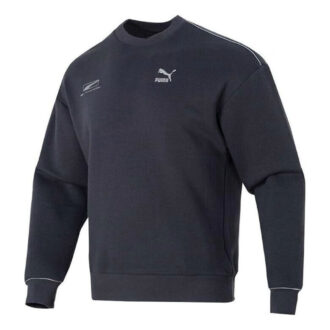 Suéter casual con logo estampado «Azul marino»