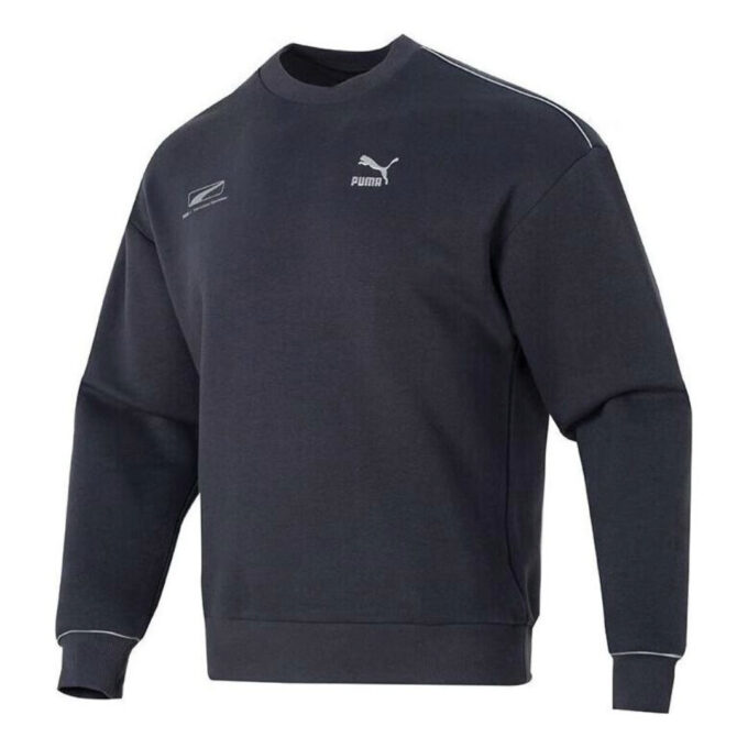 Suéter casual con logo estampado «Azul marino»