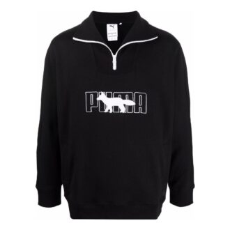 Suéter con media cremallera PUMA x Maison Kitsun «Negro y blanco»