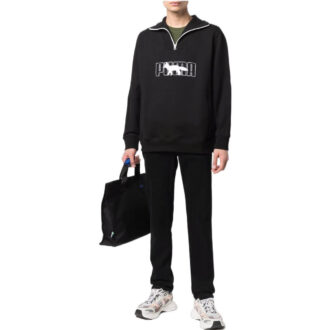 Suéter con media cremallera PUMA x Maison Kitsun «Negro y blanco»