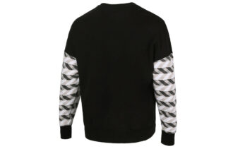 Suéter de cuello redondo en contraste «Negro y blanco»