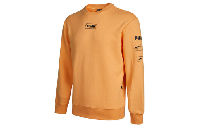 Suéter Rebel Crew de manga larga «Naranja y negro»