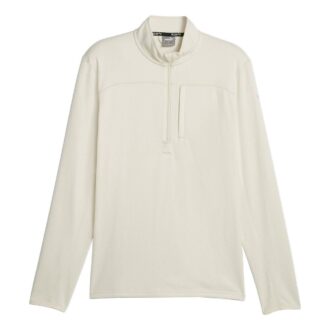 Suéter Run Microfleece con media cremallera «Blanco»