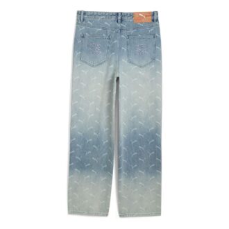 Vaqueros de mezclilla con monograma láser PUMA x A$AP ROCKY «Faded Denim AOP»