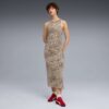 Vestido ajustado con estampado animal de leopardo de lujo para mujer