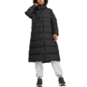 (WMNS) Abrigo largo de plumas con capucha «Negro»