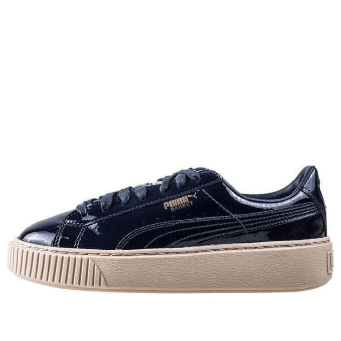 (WMNS) Basket Platform Patent Marshmallow «Negro»