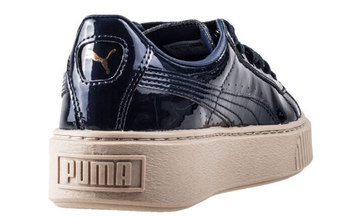 (WMNS) Basket Platform Patent Marshmallow «Negro»