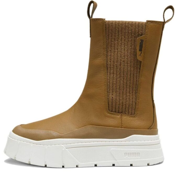 (WMNS) Bota Chelsea de invierno Mayze Stack «Chocolate Chip»