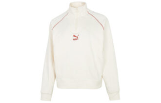 (WMNS) Camiseta de cuello redondo con media cremallera Das CC Graphic «Blanca»