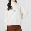 (WMNS) Camiseta de cuello redondo con media cremallera Das CC Graphic «Blanca»