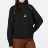 (WMNS) Camiseta de cuello redondo con media cremallera Das CC Graphic «Negro»