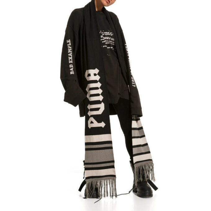 (WMNS) Camiseta de manga larga con cuello redondo Fenty de Rihanna «Negro»