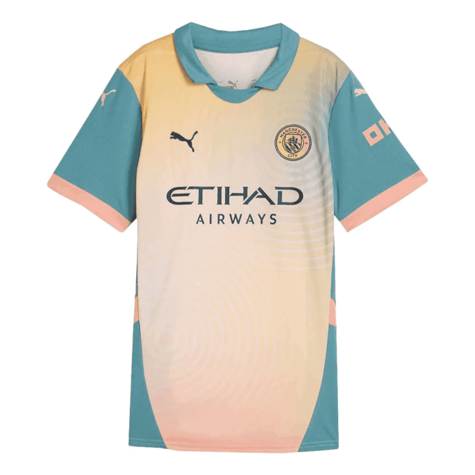 (WMNS) Camiseta réplica de la cuarta equipación del Manchester City 24/25 «Amarillo»