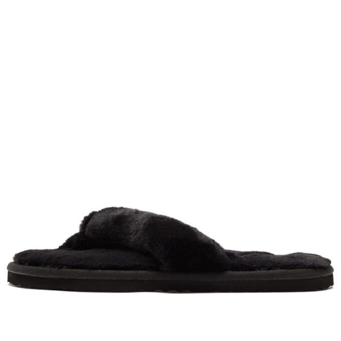 (WMNS) Chanclas Fluff «Equipo Negro Dorado»