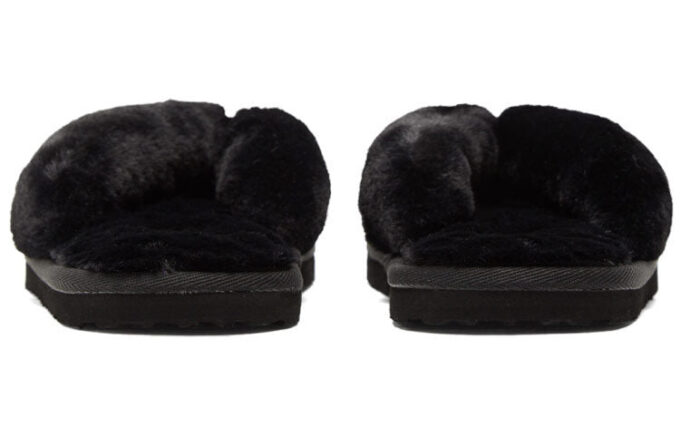(WMNS) Chanclas Fluff «Equipo Negro Dorado»