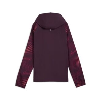 (WMNS) Chaqueta de running tejida con estampado Favourite Velocity «Ciruela medianoche»