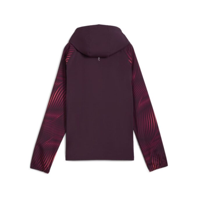 (WMNS) Chaqueta de running tejida con estampado Favourite Velocity «Ciruela medianoche»