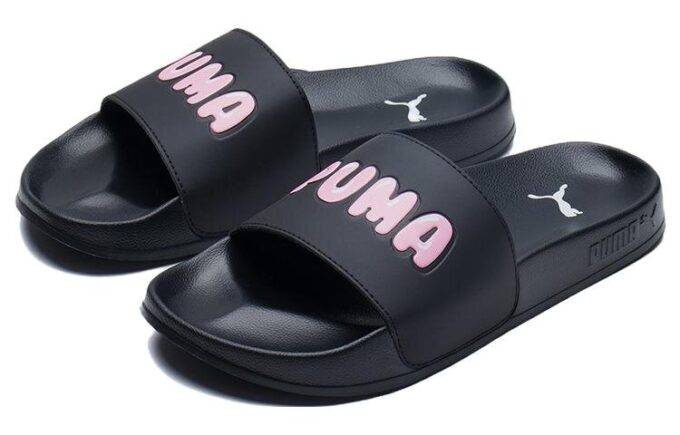 (WMNS) Diapositiva con el logotipo de Leadcat 2.0 «Negra»