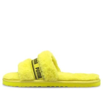 (WMNS) Diapositivas Fluff «Amarillo Fluo»