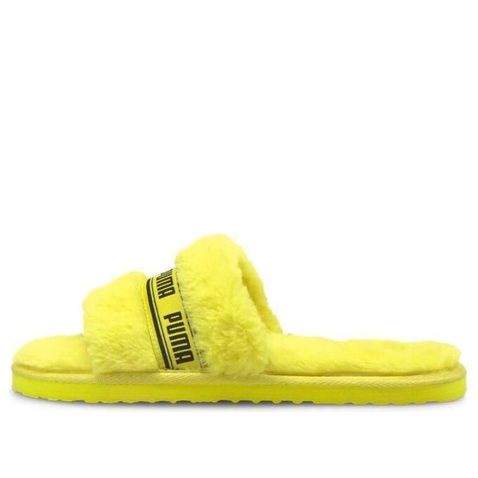 (WMNS) Diapositivas Fluff «Amarillo Fluo»