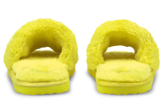 (WMNS) Diapositivas Fluff «Amarillo Fluo»