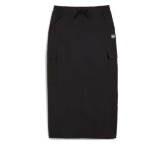 (WMNS) Falda midi cargo DOWNTOWN «Negra»