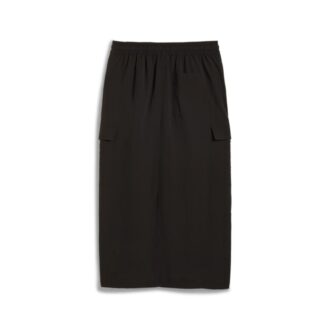 (WMNS) Falda midi cargo DOWNTOWN «Negra»