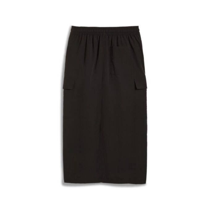 (WMNS) Falda midi cargo DOWNTOWN «Negra»