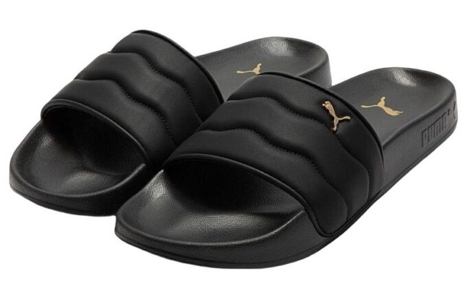 (WMNS) Lead Cat 2.0 Puffy «Negro Metalizado Dorado»