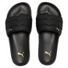 (WMNS) Lead Cat 2.0 Puffy «Negro Metalizado Dorado»