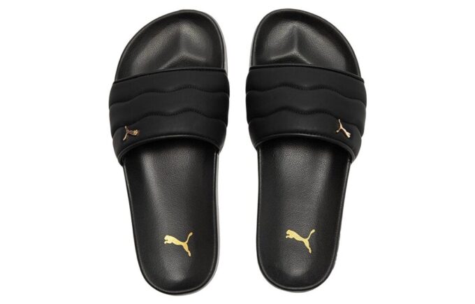 (WMNS) Lead Cat 2.0 Puffy «Negro Metalizado Dorado»
