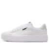 (WMNS) Lily Plataforma Cuero «Blanco»
